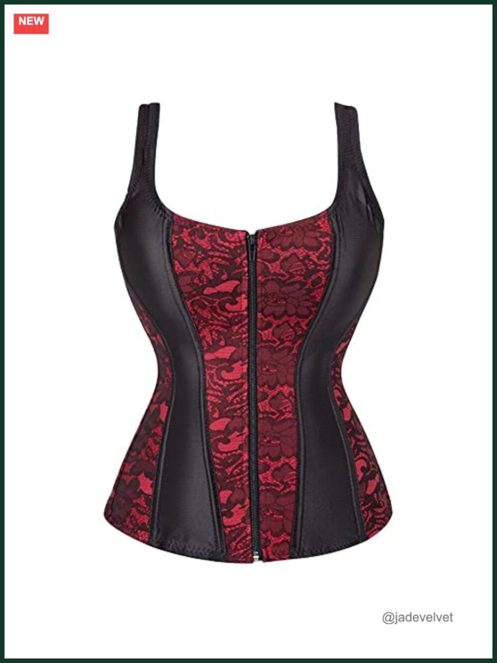 Women's Overbust Corset Top Bustier Gothic with Straps Polyester Waist Training
